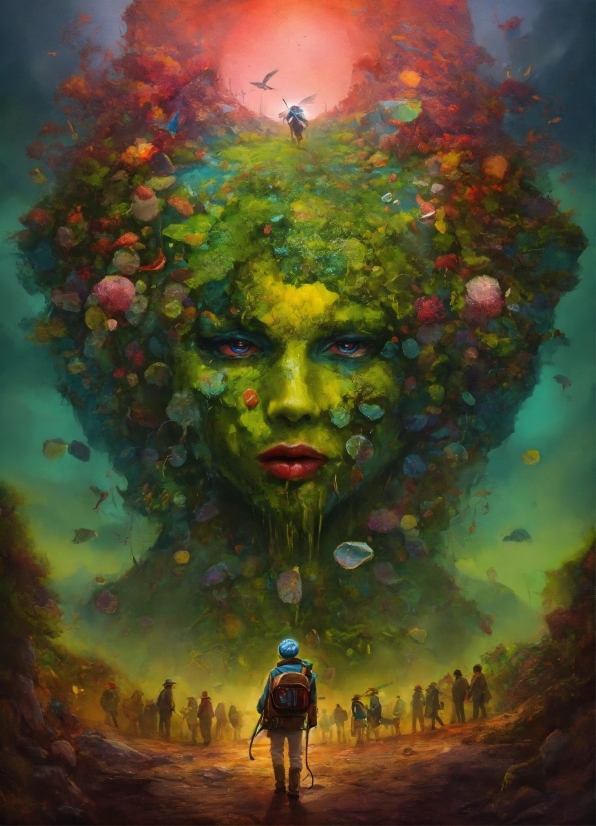 Adobe Illustrator For Windows 7, Light, People In Nature, Green, Paint, Art Paint