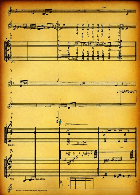 Aesthetic Pictures For Wall Collage To Print, Rectangle, Font, Music, Parallel, Sheet Music