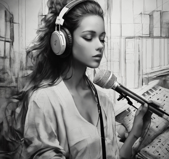 Affinity Designer Logo Design, Microphone, Hairstyle, Hearing, Organ, Ear