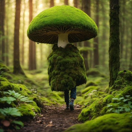 Ai Generated Youtube Videos, Plant, Green, Botany, Natural Landscape, Mushroom