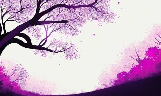 Atmosphere, Purple, Sky, Branch, Violet, Pink