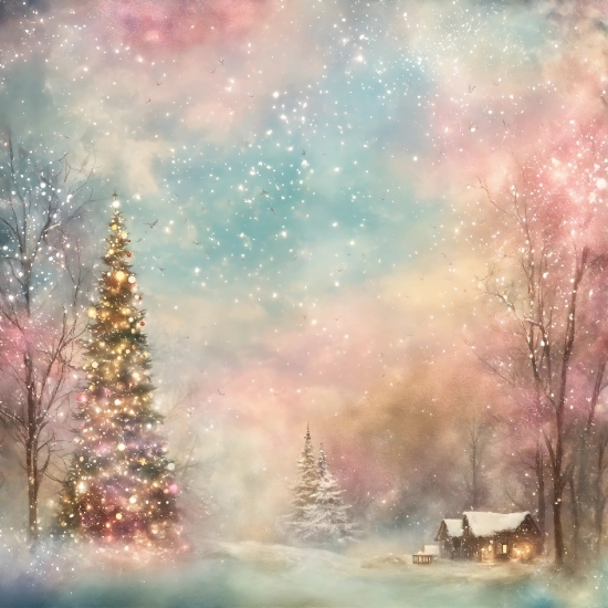 Atmosphere, Sky, Christmas Tree, World, Light, Nature