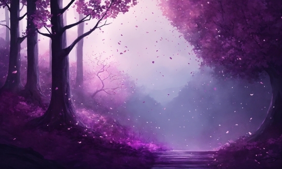 Atmosphere, Sky, Plant, Purple, Natural Landscape, Violet