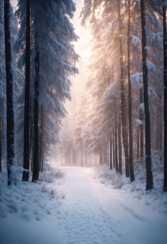 Atmosphere, Snow, Natural Landscape, Leaf, Wood, Natural Environment