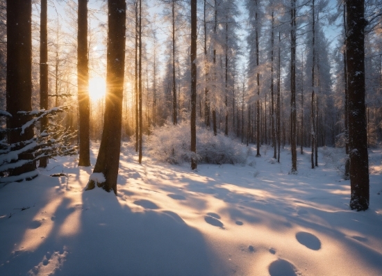 Atmosphere, Snow, Plant, Sky, Natural Landscape, Tree