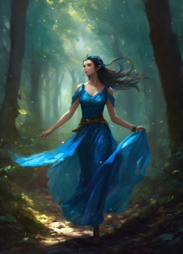 Azure, Flash Photography, People In Nature, Mythical Creature, Art, Cg Artwork