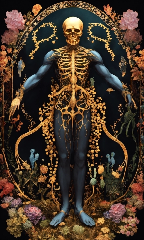 Black, Human Body, Organism, Art, Human Anatomy, Skeleton