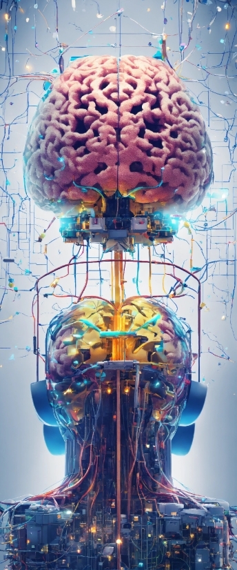 Brain, Organ, Lighting, Organism, Art, Line