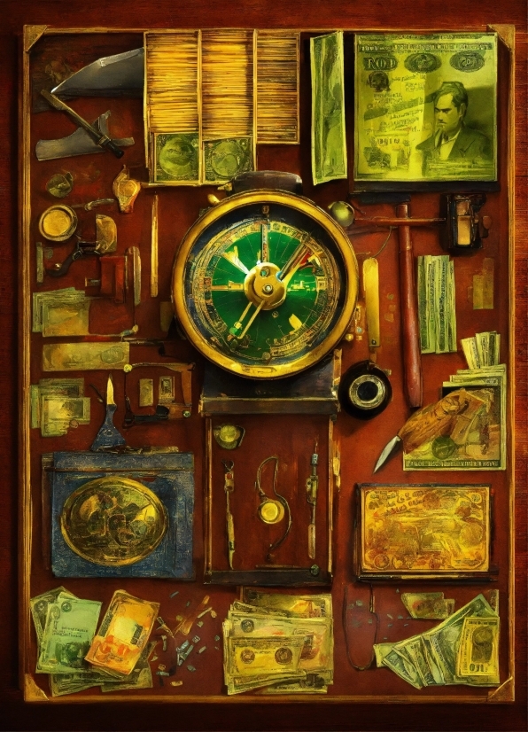 Brown, Wood, Watch, Clock, Art, Recreation