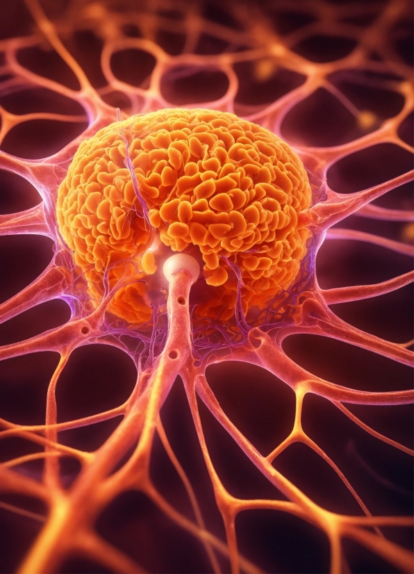 Canvas Photo Frame, Light, Nature, Human Body, Orange, Brain