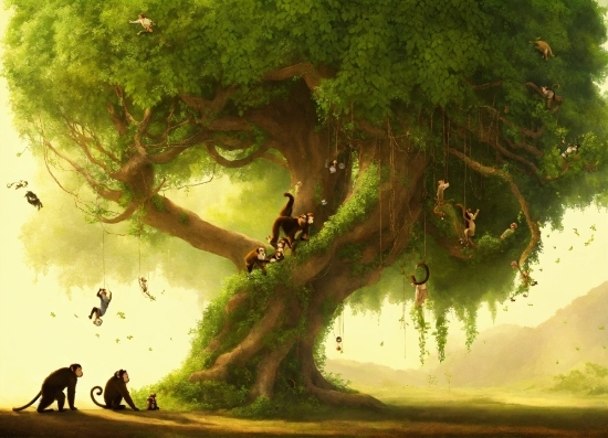 Change Image File Size, Plant, World, Green, Branch, People In Nature