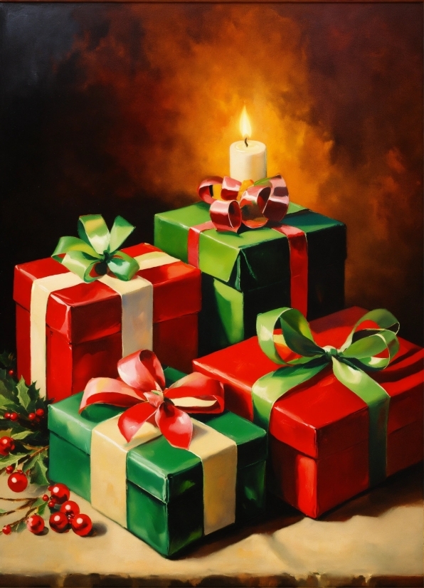 Christmas Ornament, Candle, Light, Green, Lighting, Rectangle