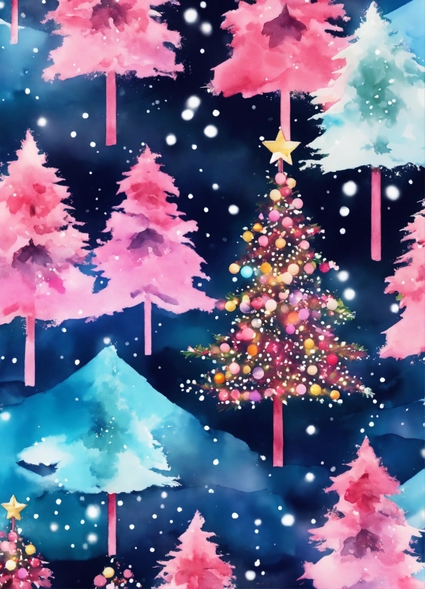 Christmas Tree, Christmas Ornament, Light, Nature, World, Lighting