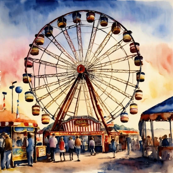 Cloud, Ferris Wheel, Sky, Outdoor Recreation, Leisure, Fun