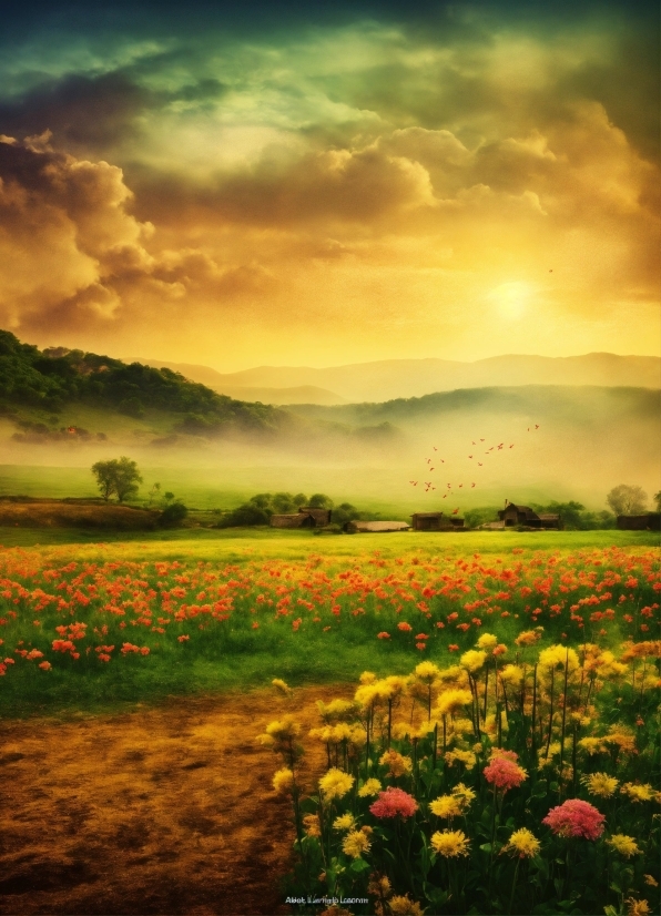 Cloud, Flower, Sky, Plant, Atmosphere, Ecoregion