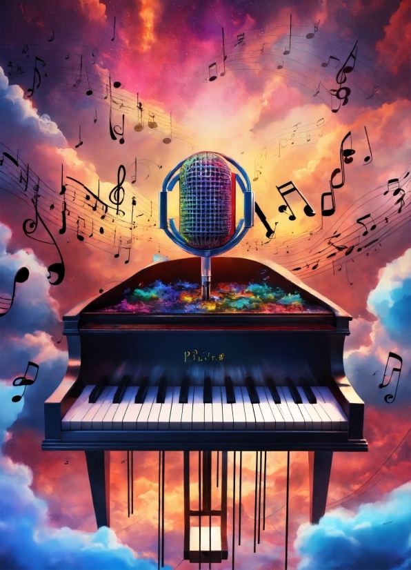 Cloud, Musical Instrument, Piano, Musical Keyboard, Light, Sky