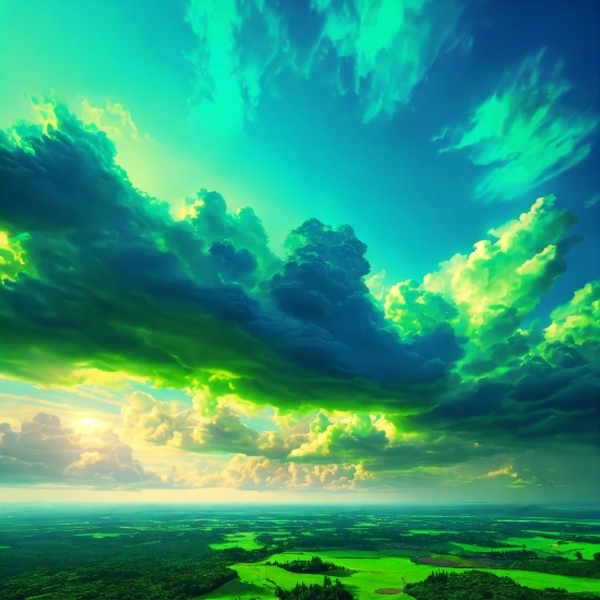 Cloud, Sky, Water, Atmosphere, Green, Nature
