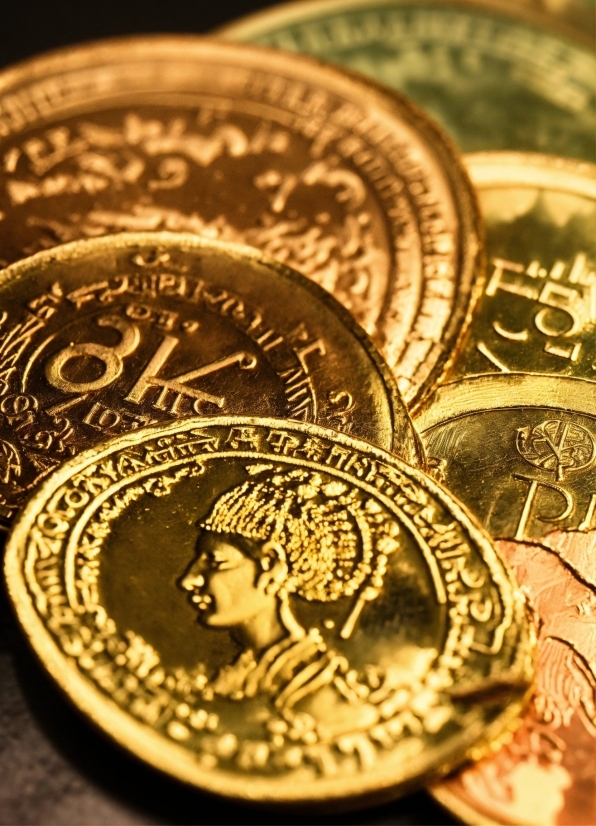 Coin, Gold, Money Handling, Cash, Yellow, Currency