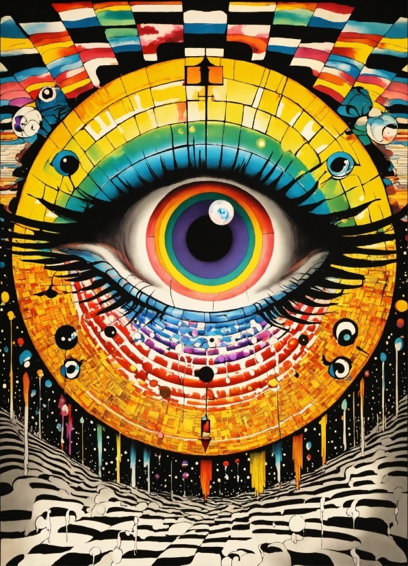 Colorfulness, Eye, Organ, Eyelash, Iris, Art