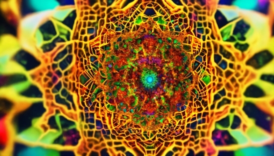Colorfulness, Organism, Art, Terrestrial Plant, Symmetry, Circle