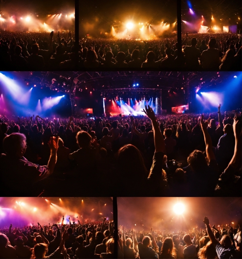 Concert, Light, Product, Purple, Entertainment, Crowd