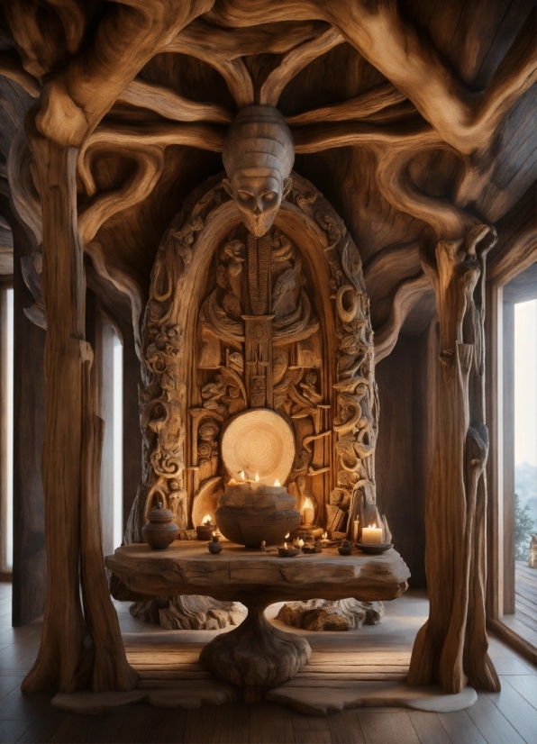Content Creator Writerzen, Building, Temple, Wood, Window, Art
