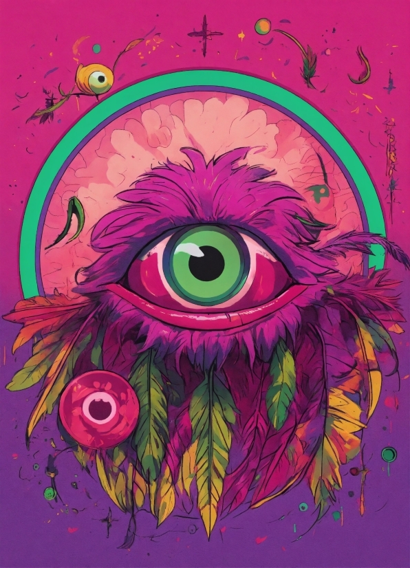 Eye, Eyelash, Human Body, Plant, Purple, Organism