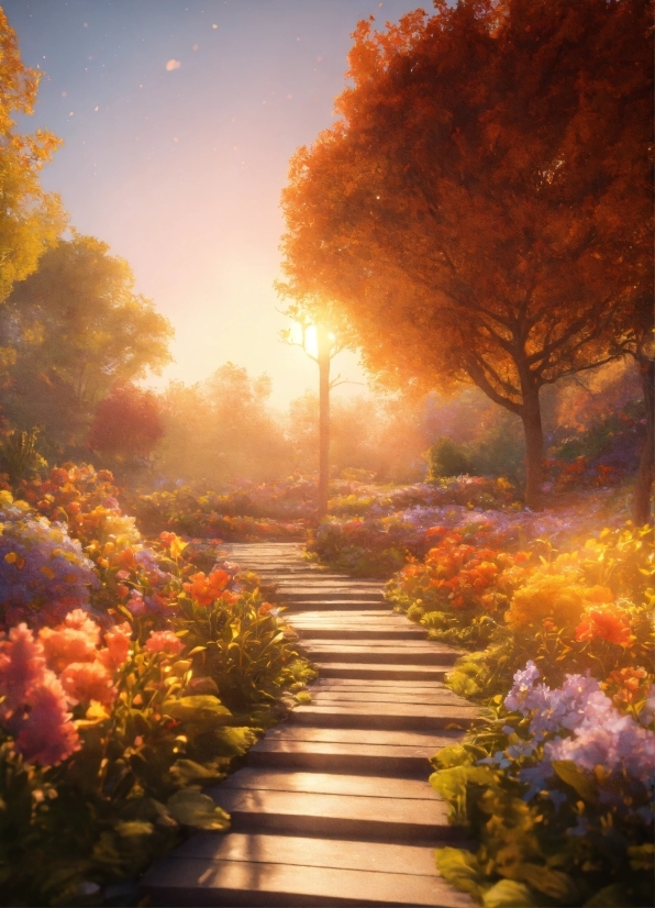 Flower, Plant, Sky, Light, Natural Landscape, Nature