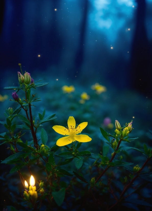 Flower, Plant, Water, Light, Sky, Botany