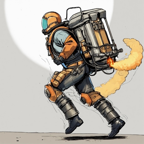 Gesture, Art, Personal Protective Equipment, Machine, Illustration, Fictional Character