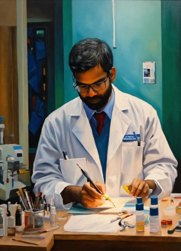 Graphic Design And Printing, Glasses, Laboratory, Safety Glove, Scientist, Vision Care