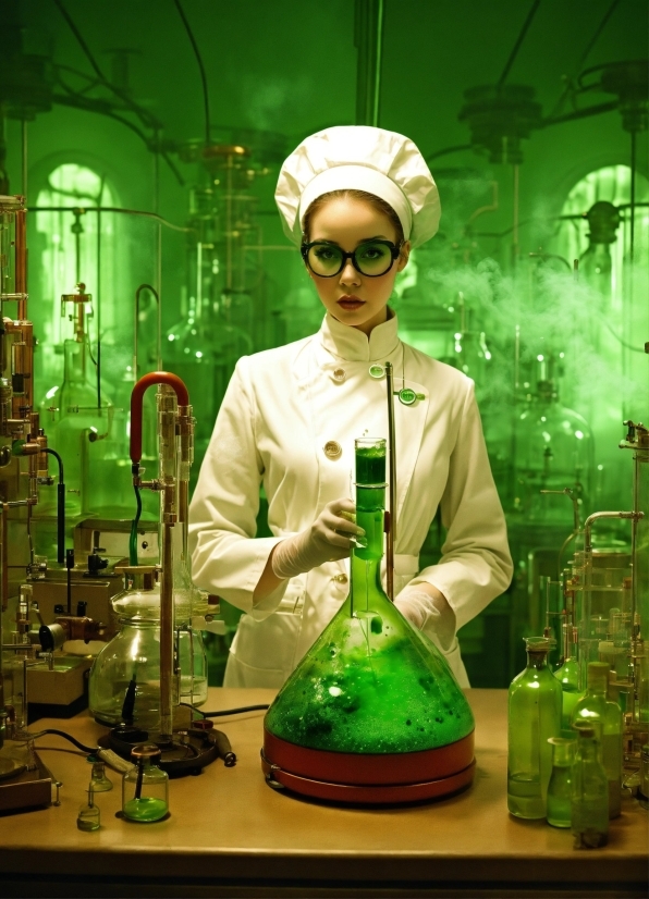 Green, Bottle, Barware, Solution, Chemistry, Laboratory Flask