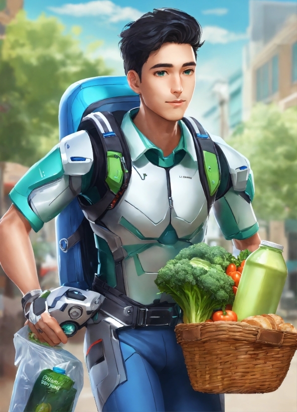 Green, Cool, Natural Foods, Food, Basket, Chest