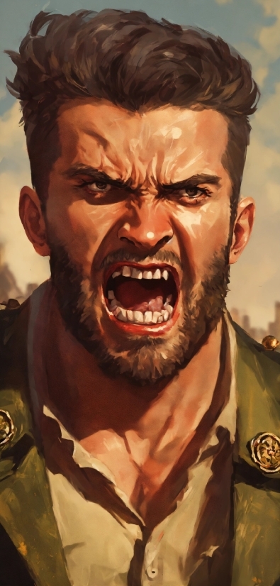Hay Poster, Forehead, Chin, Hulk, Mouth, Jaw
