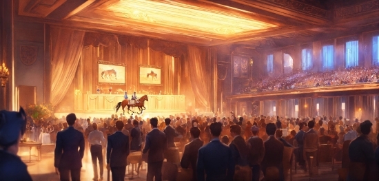 Horse, Lighting, Entertainment, Curtain, Stage, Event