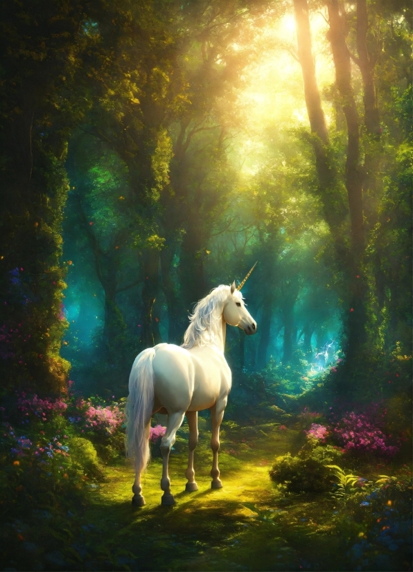 Horse, Plant, Natural Landscape, People In Nature, Tree, Sunlight