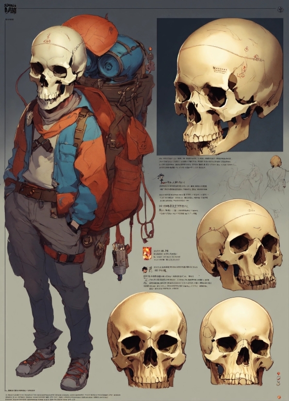 Human, Organ, Art, Bone, Skull, Font