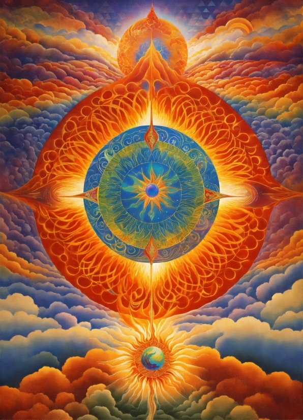 Light, Nature, Orange, Art, Symmetry, Pattern