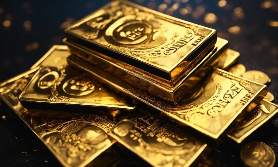 Money Handling, Gold, Cash, Currency, Money, Banknote
