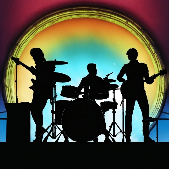 Motion Design Artist, Band Plays, Musical Instrument, Musician, Light, Drum