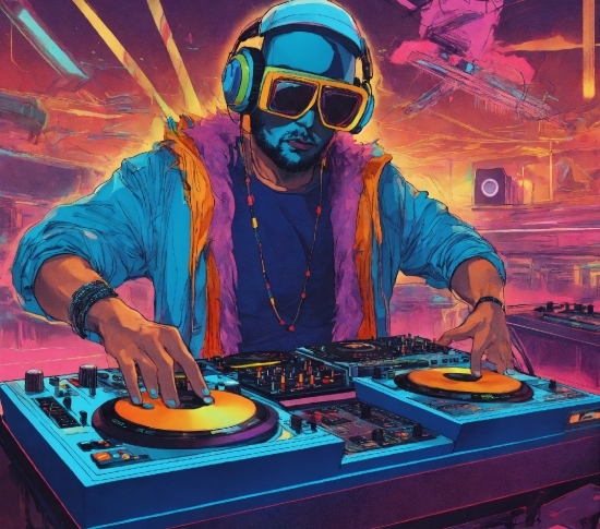 Newsletter Logo Design, Entertainment, Music, Purple, Deejay, Art