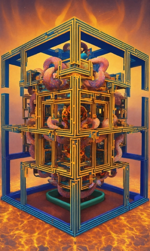 Opart, Art, Wood, Symmetry, Rectangle, Visual Arts