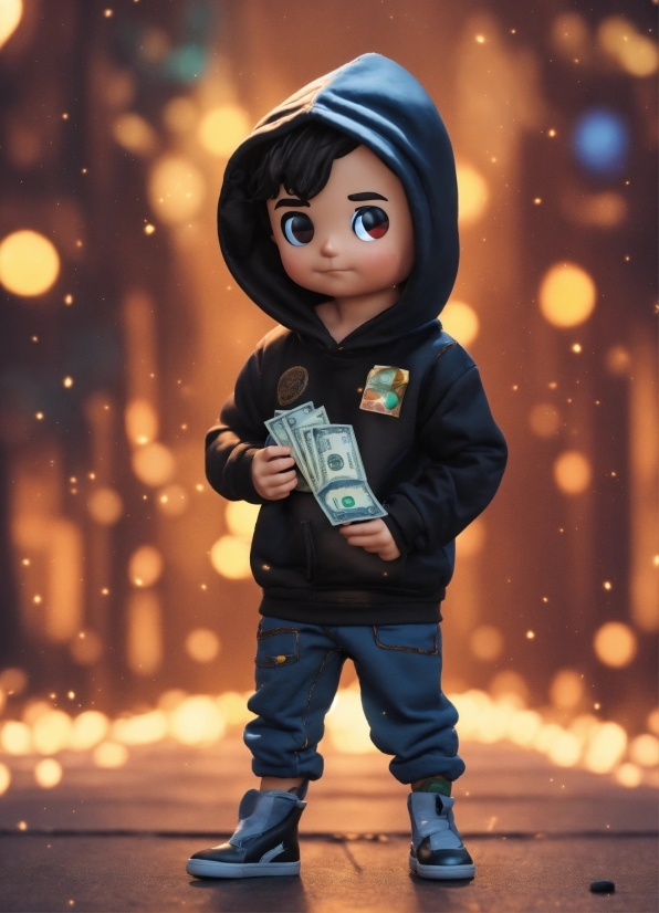Outerwear, Doll, Toy, Sleeve, Standing, Lighting