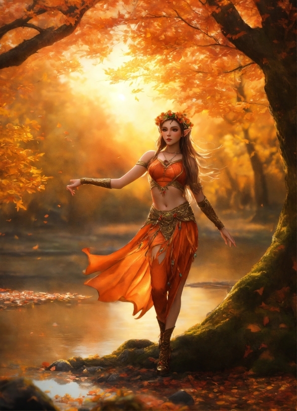 Photo Hair Color Editor Online Free, People In Nature, Tree, Flash Photography, Orange, Happy