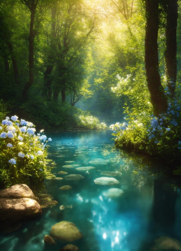 Photo Slideshow Video Maker Online, Water, Plant, Green, Natural Landscape, Leaf
