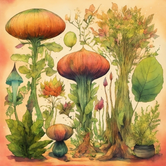 Plant, Flower, Botany, Organism, Terrestrial Plant, Painting