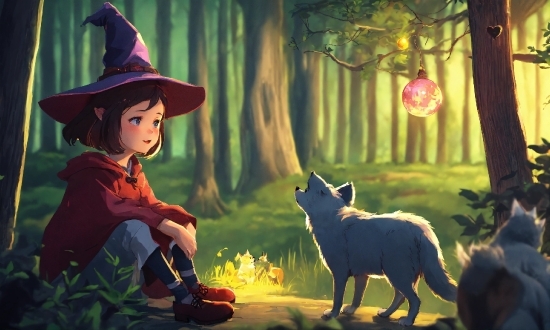 Plant, Hat, Nature, Cartoon, Witch Hat, People In Nature