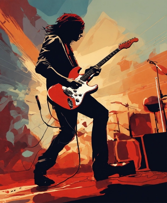 Print Making Drawing, Band Plays, Musical Instrument, Guitar, Musician, String Instrument
