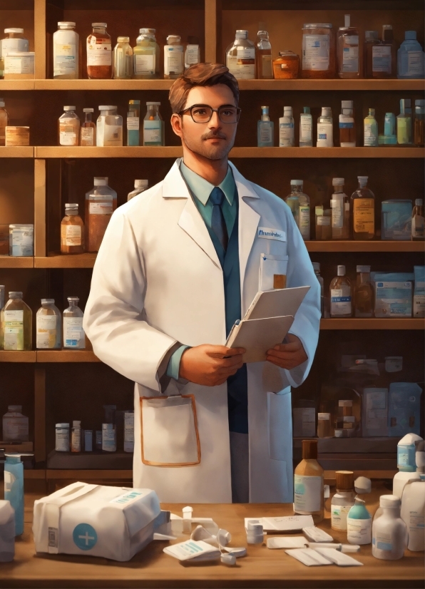 Product, Shelf, Dress Shirt, Pharmacy Technician, Chemistry, Scientist
