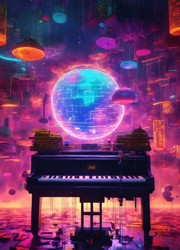Purple, Piano, Entertainment, Architecture, Performing Arts, Keyboard